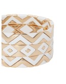 Puzzled set of three bracelets