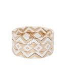 Puzzled set of three bracelets