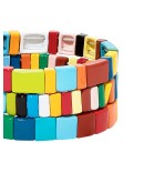 Rainbow Brite set of three bracelets