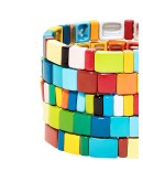 Rainbow Brite set of five bracelets