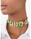 Rainbow Brite Block Party choker