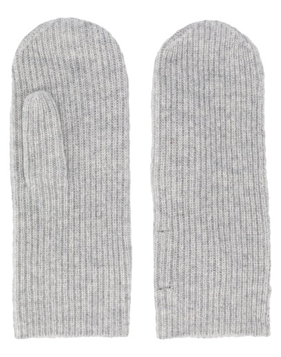 ribbed knitted mitts