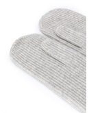 ribbed knitted mitts