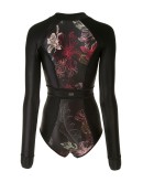 Fleur long-sleeved swimsuit