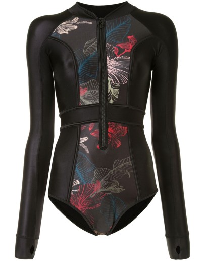 Fleur long-sleeved swimsuit