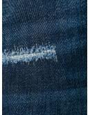 logo plaque distressed jeans
