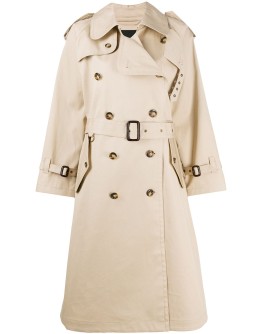 double-breasted trench coat