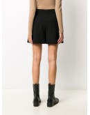 high-waist pleated shorts
