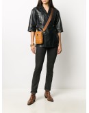 Visetos monogram print leather belt bag