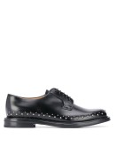 studded lace-up shoes
