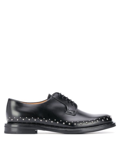 studded lace-up shoes