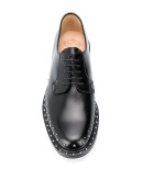 studded lace-up shoes