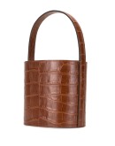 Bissett croc-embossed leather bag