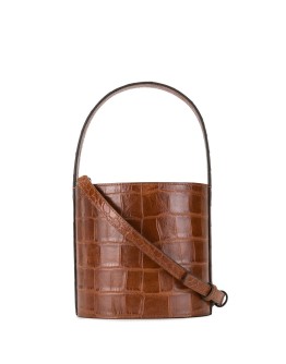 Bissett croc-embossed leather bag