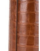 Bissett croc-embossed leather bag