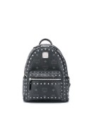 Visetos print studded leather backpack