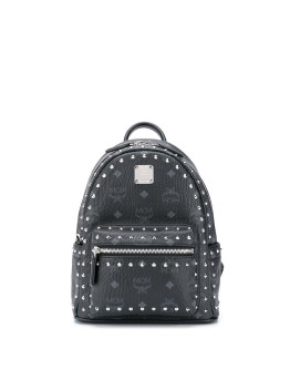 Visetos print studded leather backpack