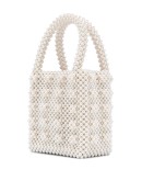 Antonia pearl-embellished tote 