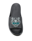 tiger debossed sliders