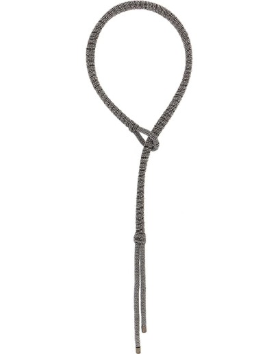 beaded-chain lariat necklace