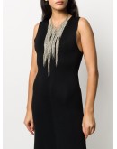 beaded-chain cascade necklace