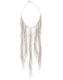 beaded-chain cascade necklace