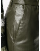 high-waisted knee-length shorts