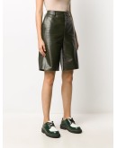 high-waisted knee-length shorts