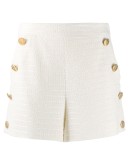 button-detail tailored shorts
