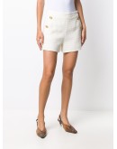 button-detail tailored shorts