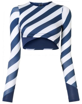 Long Island cropped rash top