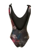 Fleur tie-up swimsuit