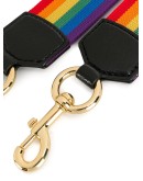 rainbow canvas shoulder strap