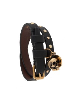studded double-strap bracelet