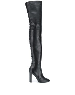 tight-high laced boots