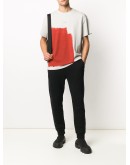 brushed-effect cotton T-shirt