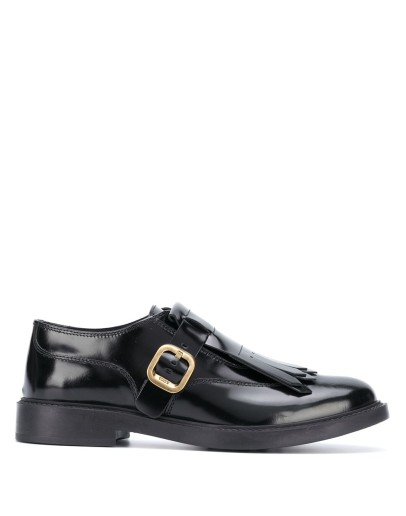 tassel-front buckled shoes