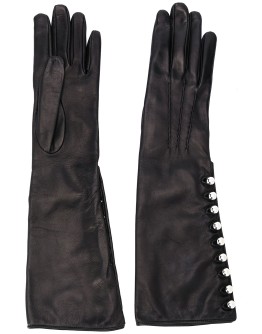 button detail gloves
