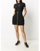 zip detail shorts