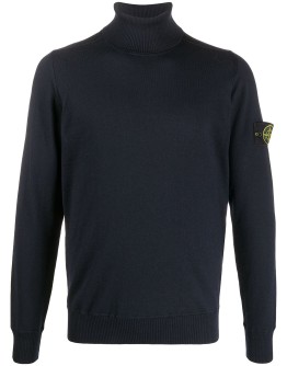 roll-neck wool jumper