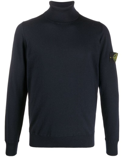 roll-neck wool jumper