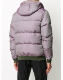 hooded logo puffer jacket