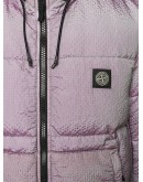 hooded logo puffer jacket
