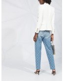 double breasted cropped jacket