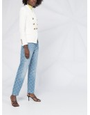 double breasted cropped jacket