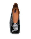patent leather ballerina pumps