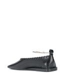 stitching detail ballerina shoes