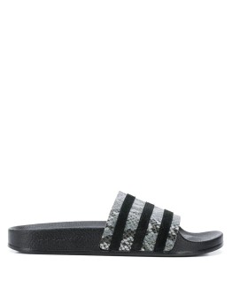 Adilette snakeskin effect slides