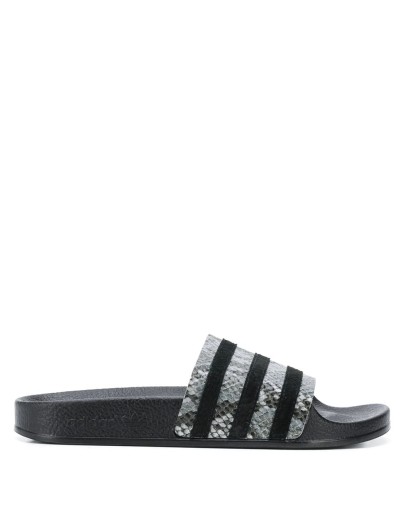 Adilette snakeskin effect slides
