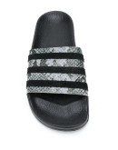 Adilette snakeskin effect slides